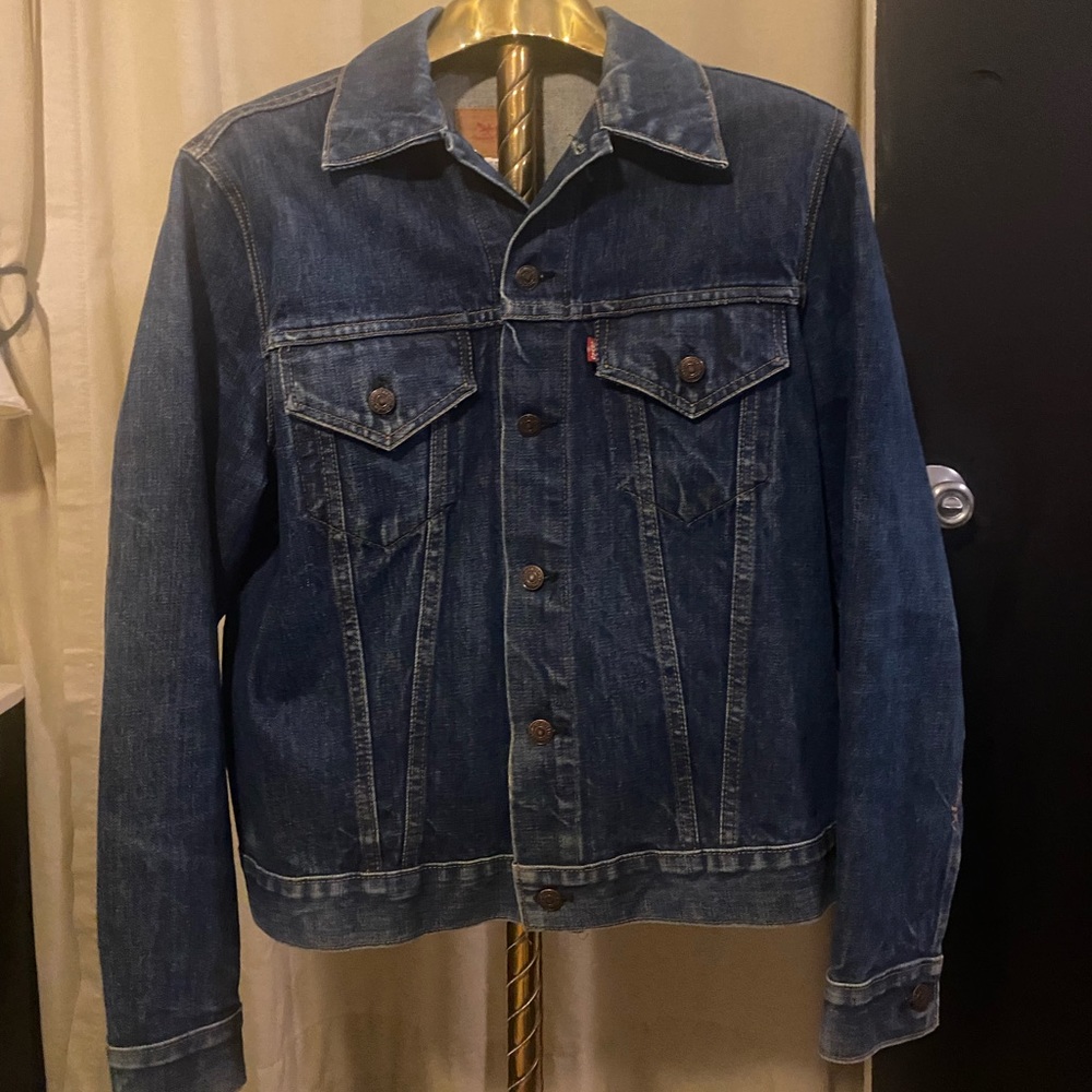 Vintage Levis Trucker Dark Wash Denim Jacket